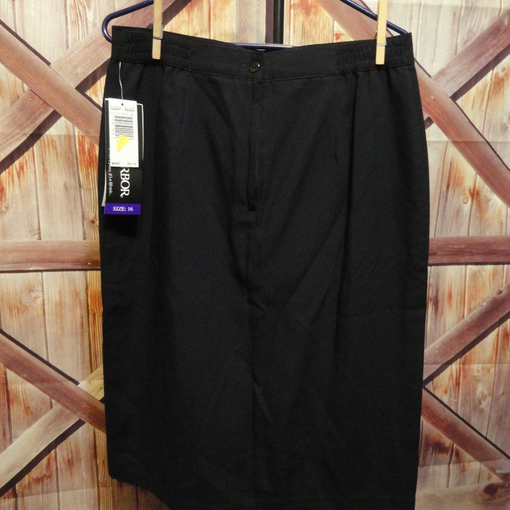 Sag Harbor NEW Business casual Office Skirt~16~Stretch waist~